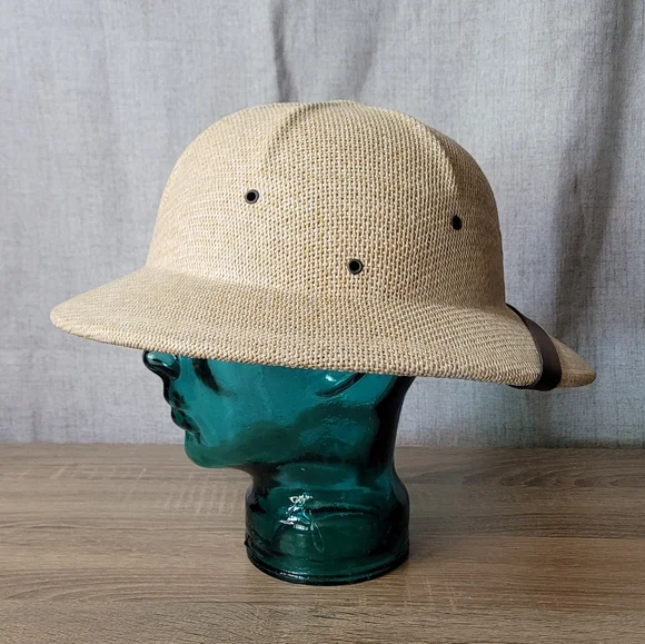 Woven Safari Hat Garden Hat Postal Carrier Mailman - Picture 1 of 16
